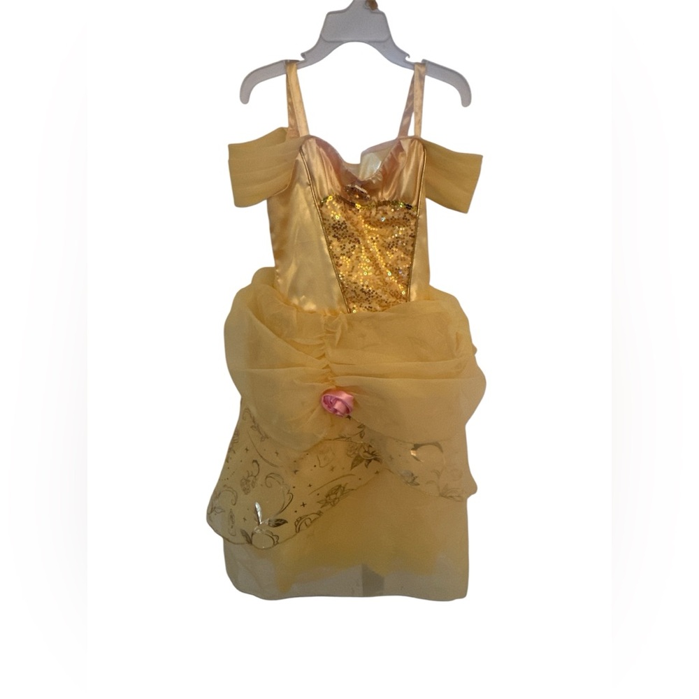 Officially Licensed Disney Store Beauty and the Beast Belle Sequin Dress -Sz 7/8